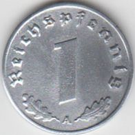 Deutsches Reich 1 Pfennig 1940 A Zink aus dem Umlauf