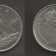 Münze Kanada: 10 Cent 1968