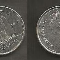 Münze Kanada: 10 Cent 1977