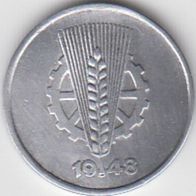 DDR 1 Pfennig 1948 A aus dem Umlauf