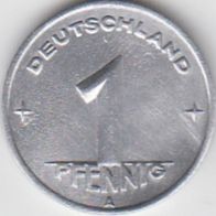 DDR 1 Pfennig 1949 A aus dem Umlauf