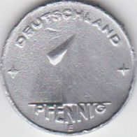 DDR 1 Pfennig 1950 E aus dem Umlauf