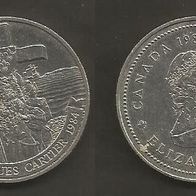 Münze Kanada: 1 Dollar 1984 - 450 Jahre Landung von J. Cartier