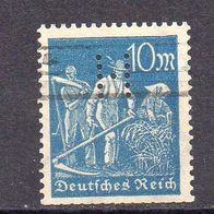 D. Reich 1922, Mi. Nr. 0239 / 239, Freimarken Arbeiter, gestempelt Perfins #03082