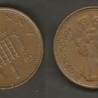 Münze Großbritanien: 0,5 oder 1/2 New Penny 1979