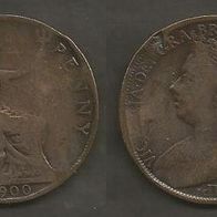 Münze Großbritanien: 1 Penny 1900