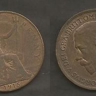 Münze Großbritanien: 1 Penny 1915