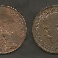 Münze Großbritanien: 1 Penny 1917