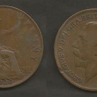 Münze Großbritanien: 1 Penny 1920