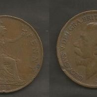 Münze Großbritanien: 1 Penny 1928