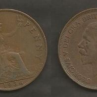 Münze Großbritanien: 1 Penny 1936