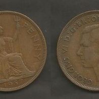 Münze Großbritanien: 1 Penny 1937