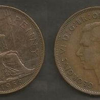 Münze Großbritanien: 1 Penny 1938