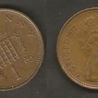 Münze Großbritanien: 1 New Penny 1977
