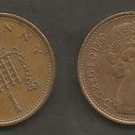 Münze Großbritanien: 1 New Penny 1980