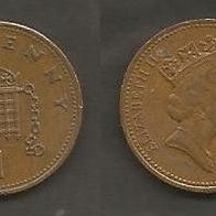 Münze Großbritanien: 1 Penny 1989