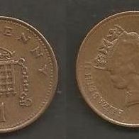 Münze Großbritanien: 1 Penny 1992