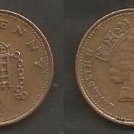 Münze Großbritanien: 1 Penny 1993