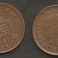Münze Großbritanien: 1 Penny 2001