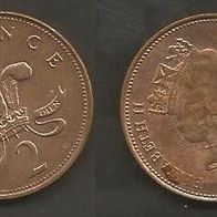 Münze Großbritanien: 2 Pence 1994