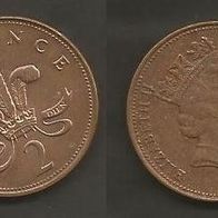 Münze Großbritanien: 2 Pence 1995