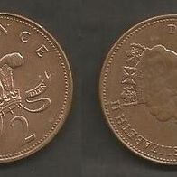 Münze Großbritanien: 2 Pence 1997