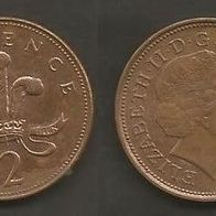 Münze Großbritanien: 2 Pence 2000