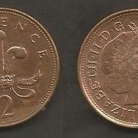 Münze Großbritanien: 2 Pence 2002