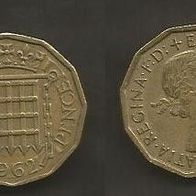 Münze Großbritanien: 3 Pence 1962