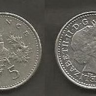 Münze Großbritanien: 5 Pence 2003