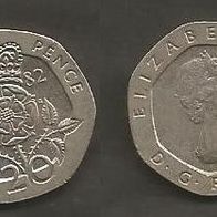 Münze Großbritanien: 20 Pence 1982