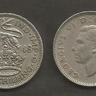 Münze Großbritanien: 1 Shilling 1948 - Britischer Löwe