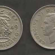 Münze Großbritanien: 1 Shilling 1949 - Britischer Löwe