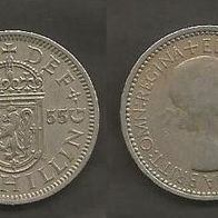 Münze Großbritanien: 1 Shilling 1955 - Wappen von England