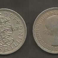 Münze Großbritanien: 1 Shilling 1962 - Wappen von England