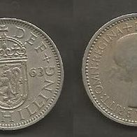 Münze Großbritanien: 1 Shilling 1963 - Wappen von England