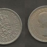 Münze Großbritanien: 1 Shilling 1966 - Wappen von England