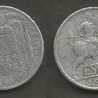 Münze Spanien Alt: 10 Centimos 1945