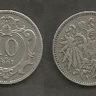 Münze Österreich Alt: 10 Heller 1907