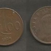 Münze Österreich Alt: 100 Krone 1924