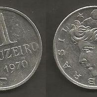 Münze Brasilien: 1 Cruzeiros 1970