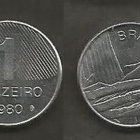 Münze Brasilien: 1 Cruzeiros 1980