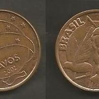 Münze Brasilien: 5 Centavos 2002