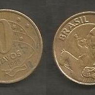 Münze Brasilien: 10 Centavos 1998