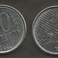 Münze Brasilien: 50 Centavos 1994