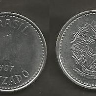 Münze Brasilien: 1 Cruzado 1987