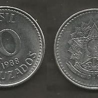 Münze Brasilien: 10 Cruzado 1988