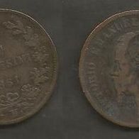 Münze Italien Alt: 5 Centisimi 1861- M