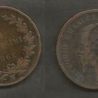 Münze Italien Alt: 5 Centisimi 1862 - M