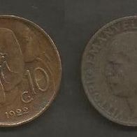 Münze Italien Alt: 10 Centisimi 1922 - R